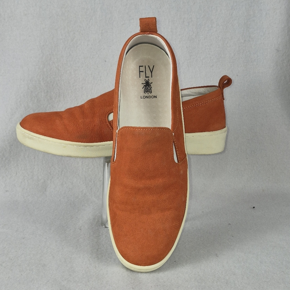 Fly London Women's Suede Loafers  Burnt Orange | Size EU 40 / US 9.5 | Portugal